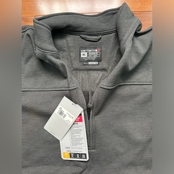 Carhartt FR Rain Defender Mock Neck Fleece Llined Flame Resistant 3XL - Picture 3 of 4